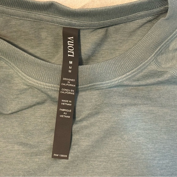 Vuori Halo Crew Sweatshirt Sea Spray Heather Medium NWT - Picture 3 of 9
